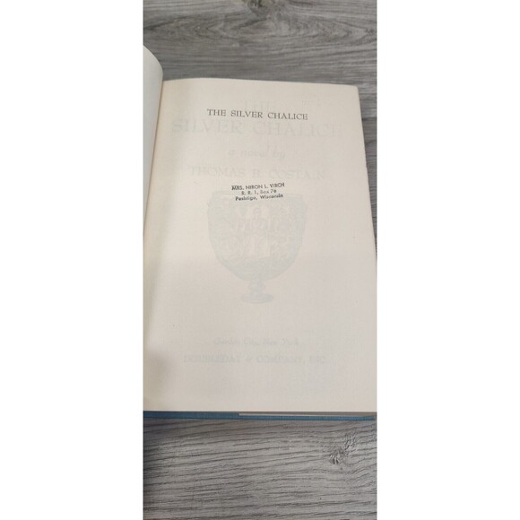 The Silver Chalice Thomas B. Costain Vintage 1952 Book Club Edition Last Supper - Picture 5 of 15